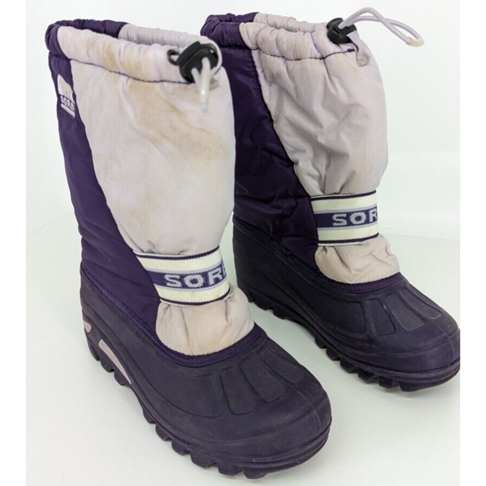 Sorel Kids Girls Cub Cold Heavy Snow Winter Outdoor Boots w/Felt Liners Size 5